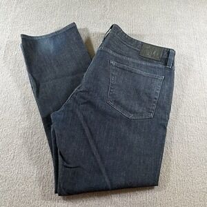 AG Adriano Goldschmied The Everett Slim Straight Jeans Men 40X34 Blue Distressed